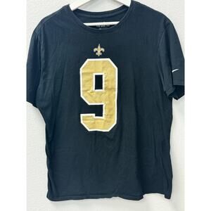 Nike Men's New Orleans Saints Drew Brees T Shirt #9‎ Large